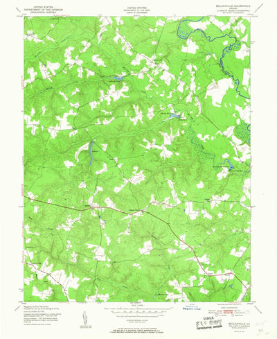 United States Geological Survey Beulahville, VA (1951, 24000-Scale) digital map