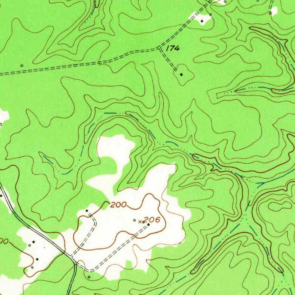Beulahville, VA (1951, 24000Scale) Map by United States Geological