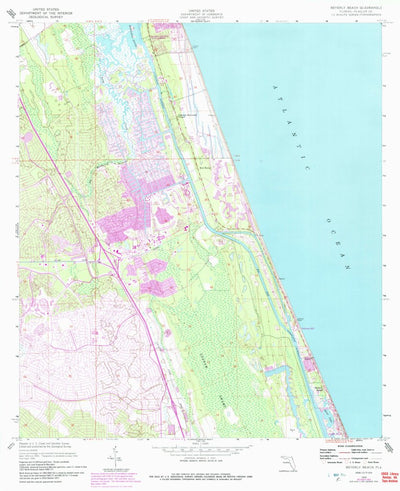 United States Geological Survey Beverly Beach, FL (1956, 24000-Scale) digital map