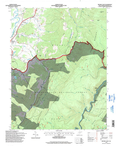United States Geological Survey Beverly East, WV (1995, 24000-Scale) digital map