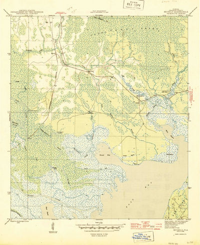 United States Geological Survey Beverly, FL (1945, 31680-Scale) digital map