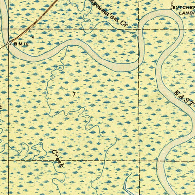 United States Geological Survey Beverly, FL (1945, 31680-Scale) digital map