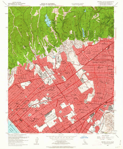 United States Geological Survey Beverly Hills, CA (1950, 24000-Scale) digital map
