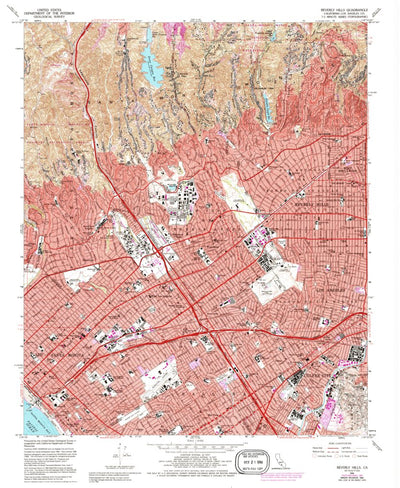 United States Geological Survey Beverly Hills, CA (1966, 24000-Scale) digital map