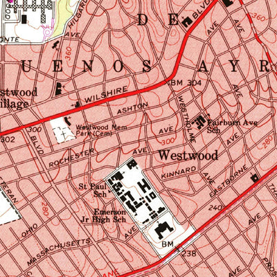 United States Geological Survey Beverly Hills, CA (1966, 24000-Scale) digital map