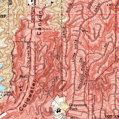United States Geological Survey Beverly Hills, CA (1966, 24000-Scale) digital map