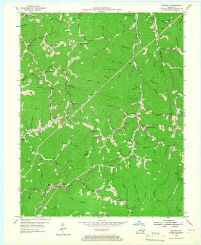 United States Geological Survey Beverly, KY (1954, 24000-Scale) digital map