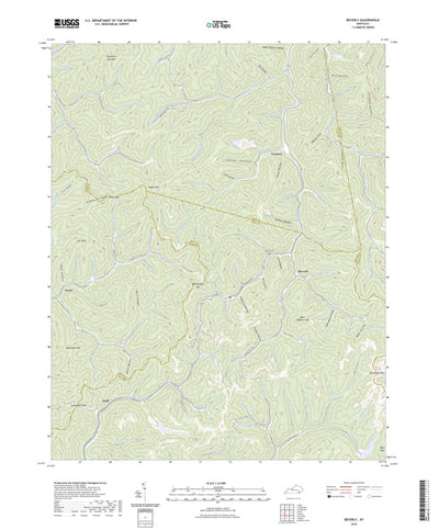 United States Geological Survey Beverly, KY (2022, 24000-Scale) digital map