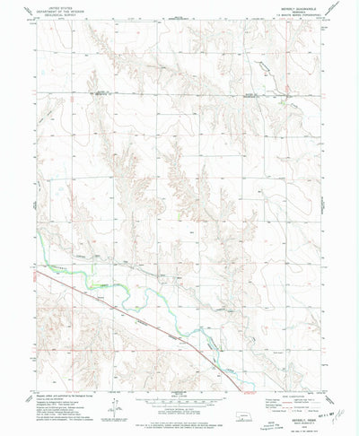 United States Geological Survey Beverly, NE (1973, 24000-Scale) digital map