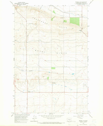 United States Geological Survey Beverly NE, WA (1965, 24000-Scale) digital map