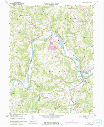 United States Geological Survey Beverly, OH (1961, 24000-Scale) digital map