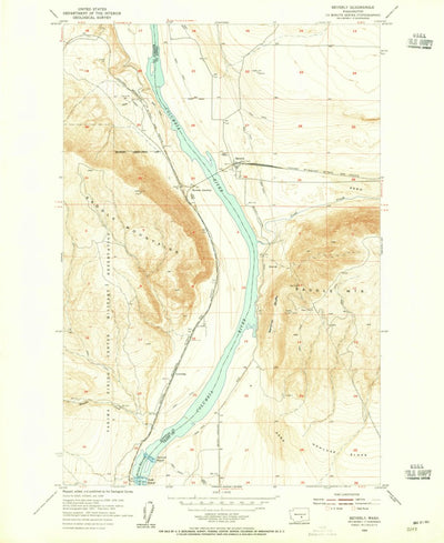 United States Geological Survey Beverly, WA (1954, 24000-Scale) digital map