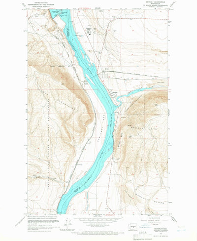 United States Geological Survey Beverly, WA (1965, 24000-Scale) digital map