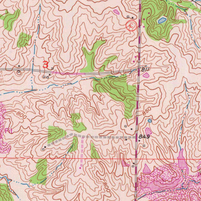 United States Geological Survey Bevier South, MO (1953, 24000-Scale) digital map