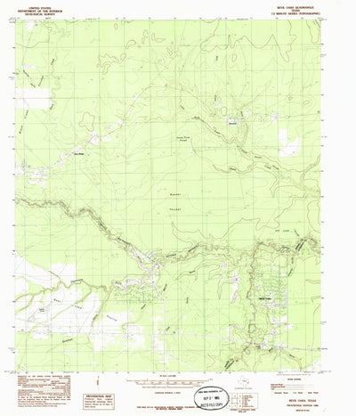United States Geological Survey Bevil Oaks, TX (1984, 24000-Scale) digital map