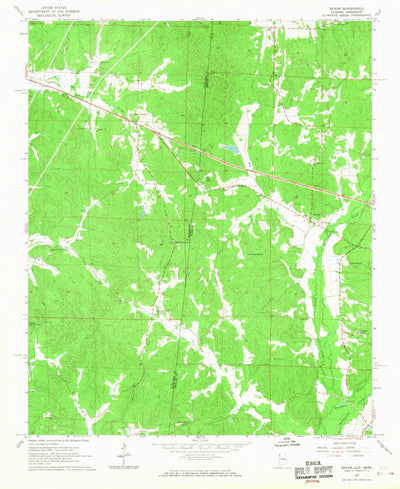 United States Geological Survey Bexar, AL-MS (1967, 24000-Scale) digital map