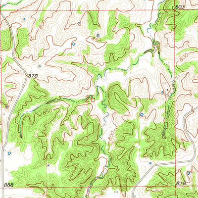 United States Geological Survey Bible Grove, MO (1966, 24000-Scale) digital map