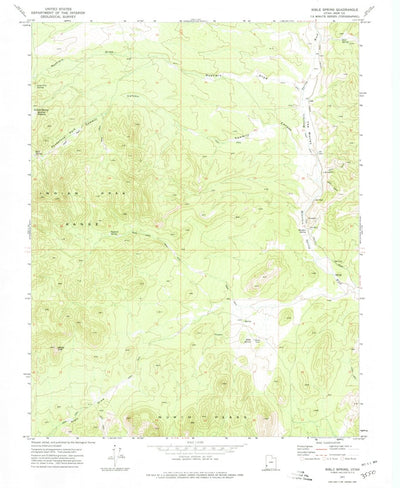United States Geological Survey Bible Spring, UT (1971, 24000-Scale) digital map