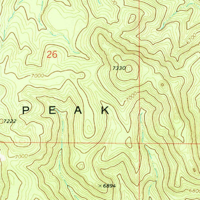 United States Geological Survey Bible Spring, UT (1971, 24000-Scale) digital map