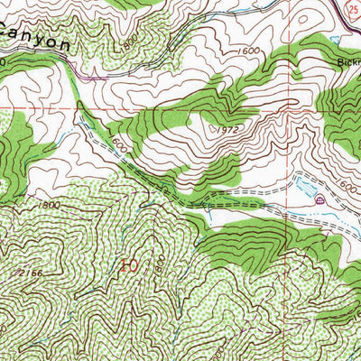 United States Geological Survey Bickmore Canyon, CA (1968, 24000-Scale) digital map