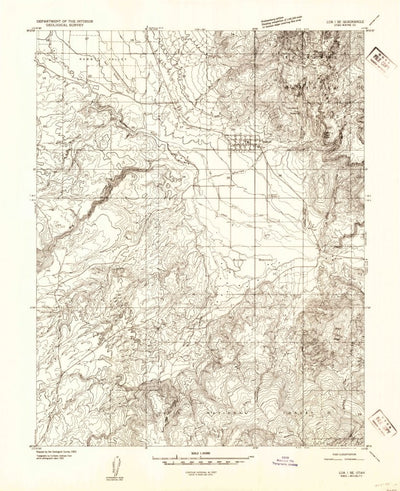 United States Geological Survey Bicknell, UT (1952, 24000-Scale) digital map