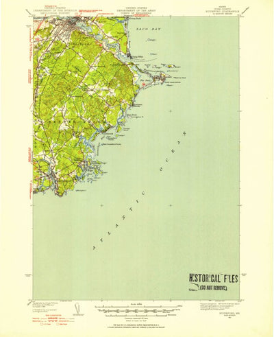 United States Geological Survey Biddeford, ME (1941, 62500-Scale) digital map