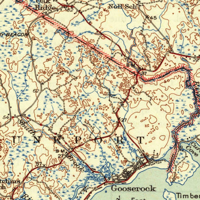 United States Geological Survey Biddeford, ME (1944, 62500-Scale) digital map