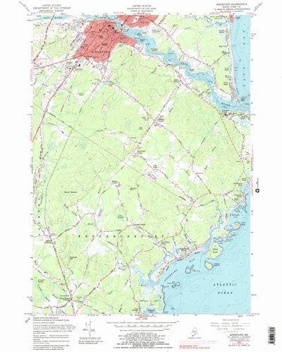 United States Geological Survey Biddeford, ME (1956, 24000-Scale) digital map