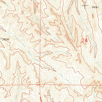 United States Geological Survey Biddle, MT-WY (1970, 24000-Scale) digital map