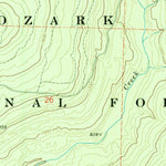 United States Geological Survey Bidville, AR (1973, 24000-Scale) digital map