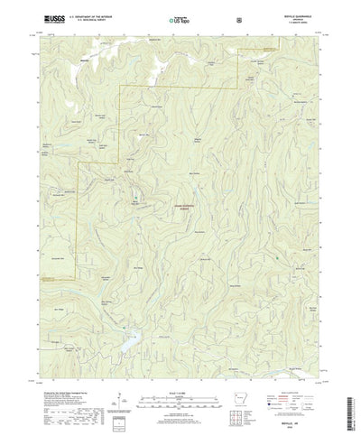 United States Geological Survey Bidville, AR (2020, 24000-Scale) digital map