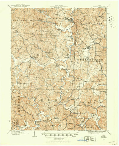 United States Geological Survey Bidwell, OH (1906, 62500-Scale) digital map