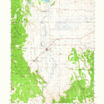 United States Geological Survey Bieber, CA (1961, 62500-Scale) digital map