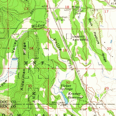 United States Geological Survey Bieber, CA (1961, 62500-Scale) digital map