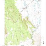 United States Geological Survey Bieber, CA (1993, 24000-Scale) digital map