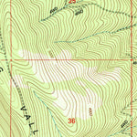 United States Geological Survey Bieber, CA (1993, 24000-Scale) digital map