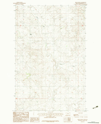 United States Geological Survey Biem School, MT (1983, 24000-Scale) digital map