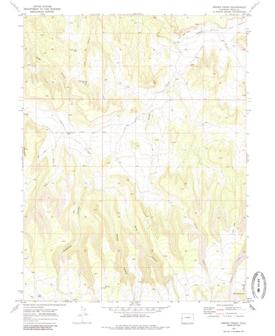 United States Geological Survey Bieser Creek, CO (1969, 24000-Scale) digital map