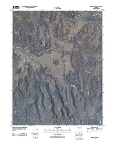 United States Geological Survey Bieser Creek, CO (2010, 24000-Scale) digital map