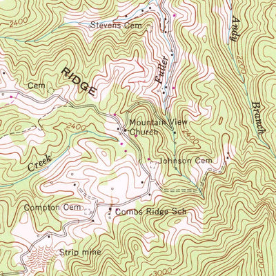 United States Geological Survey Big A Mountain, VA (1958, 24000-Scale) digital map