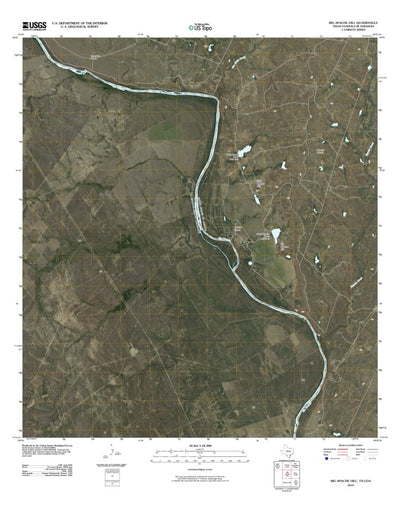 United States Geological Survey Big Apache Hill, TX (2010, 24000-Scale) digital map