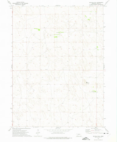 United States Geological Survey Big Bald Hill, NE (1972, 24000-Scale) digital map