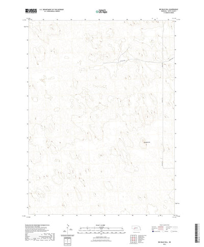 United States Geological Survey Big Bald Hill, NE (2021, 24000-Scale) digital map