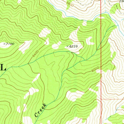 United States Geological Survey Big Baldy, ID (1973, 24000-Scale) digital map