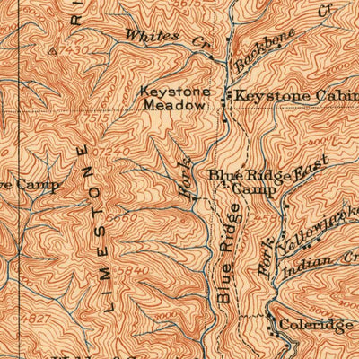 United States Geological Survey Big Bar And Vicinity, CA (1915, 250000-Scale) digital map