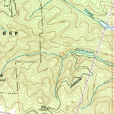 United States Geological Survey Big Basin, CA (1991, 24000-Scale) digital map