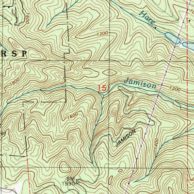 United States Geological Survey Big Basin, CA (1997, 24000-Scale) digital map