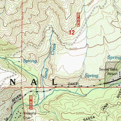 United States Geological Survey Big Bear Lake, CA (1996, 24000-Scale) digital map