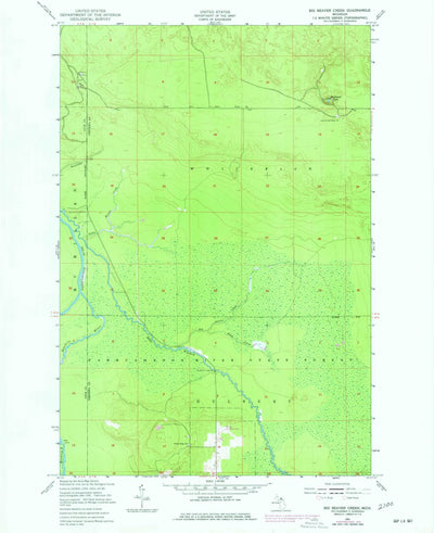 United States Geological Survey Big Beaver Creek, MI (1951, 24000-Scale) digital map