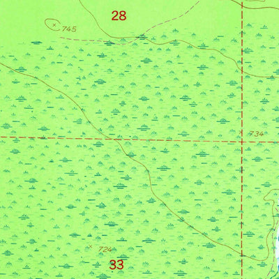 United States Geological Survey Big Beaver Creek, MI (1951, 24000-Scale) digital map